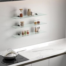 Glasregal geriffelt Klar