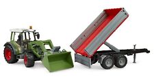 Bruder Spielzeug 02182 Fendt 211 Traktor Frontlader Bordwandanhänger Trecker Neu