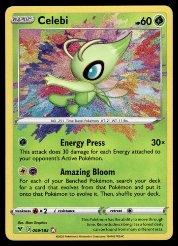 Celebi amazing rare 009 holo - rare,