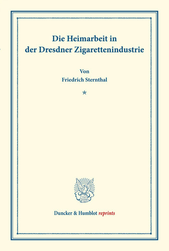 Die heimarbeit der dresdner - heimarbeit,