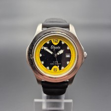 Elysee Herren Uhr – Sportliches Design mit gelbem Akzent