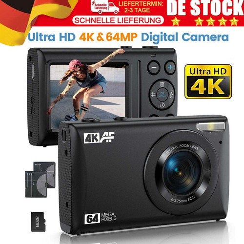 Uhd 64mp digitalkamera - 4k,