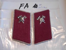 Feuerwehr Kragenspiegel mit Helm ca 7,5x4cm 1 Paar (fa10)