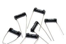 6x Vintage Drahtwiderstand auf Keramik-Rohr, 30 Ohm / 0.5 W, for Tube Amps, NOS