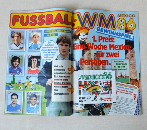 Panini fussball 1986 - panini, wm
