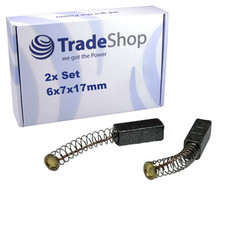 2x Motorkohle Kohlebürste 6x7x17mm für AEG / Atlas Copco Schwingschleifer