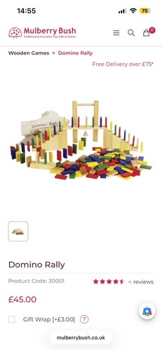 Holz domino rally 200 - 200, teile