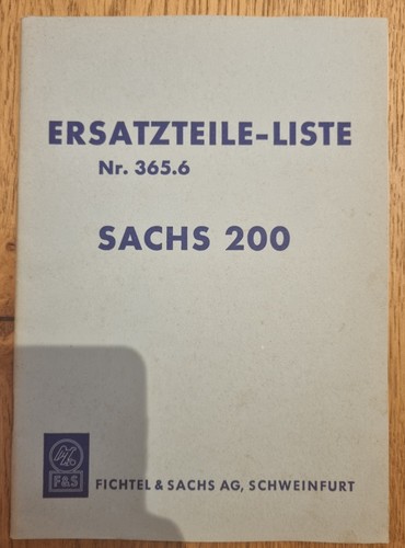 Ersatzteilliste sachs 200 - ersatzteilliste,