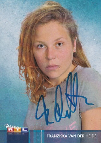 Autogramm franziska van - autogramm,