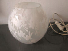 Ikea KNUBBIG Lampe Tischlampe Tischleuchte Kugel Glas weiß 18 cm Leuchtmittel
