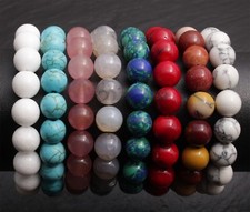 Edelstein Kugel Armband 10 mm