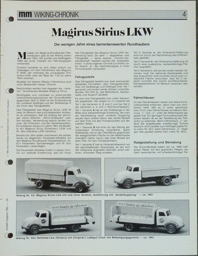 Wiking chronik magirus sirius - wiking,