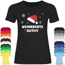 Damen T-Shirt Weihnachtsoutfit