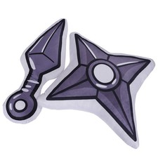 Ninja Kissen Set in Shuriken &