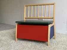 Geuther Truhebank Bambino Sitzhöhe 32 cm, bunt, Massivholz Buche