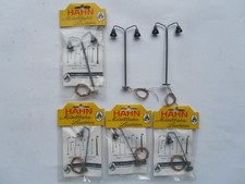 Hahn Modellbahn-Leuchten - Spur H0 -  Sechs Lampen teilweise in OVP - GEPRÜFT