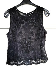 Nostalgia Spitzen Abend-Top