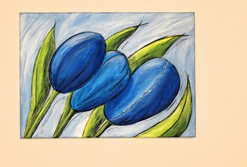 Stilvolles tulpenbild - stilvolles, –