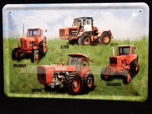 Blechschild traktor flotte - blechschild,