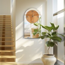 Wanduhr mit Spiegel modern