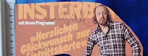 Karl dall autogramm 1970 - karl,