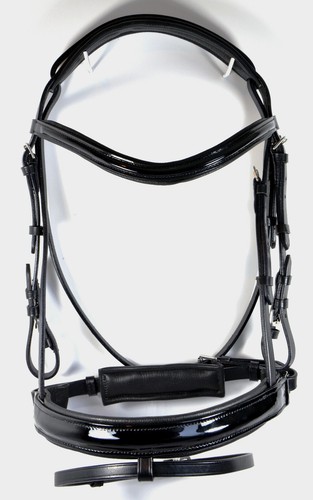 Lackleder trense schwarz - lackleder, -trense,