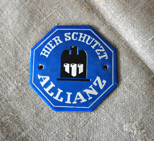 Allianz emailleschild - allianz,