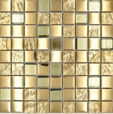 Mosaikfliesen Gold Bronze