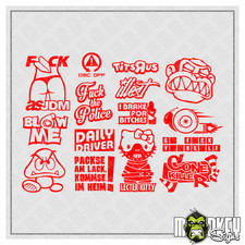 14teiliges JDM Aufkleber Set