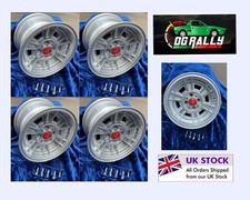 Satz 7x13 & 8x13 Silber Cromodora CD66 Replica Alufelgen Fiat Abarth