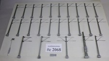 Konvolut Viessmann H0 Oberleitung 26 tlg. Masten mit Ausleger ohne Sockel -#2068