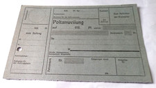 Formular Postanweisung