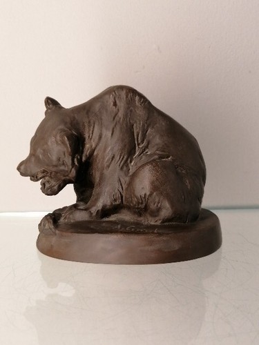 Meissen figur fressender bär - figur,