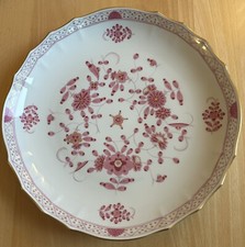 MEISSEN indisch purpur reich Kuchenschale Tortenplatte Vitrinenstück 28 cm
