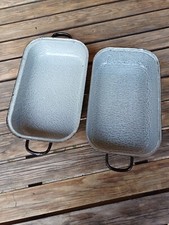 alte Emaille Auflaufform