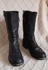 FIORENTINI + BAKER Stiefel / Festival Leder Bike Boots / Schwarz / 39 - 40