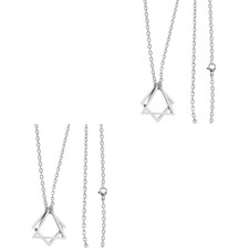  2 PCS Zierliche Halskette