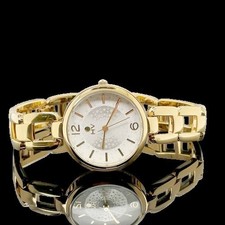 DAMEN  QUARZ UHR , IP-GOLD BESCHICHTET /  TOLLES DESIGN  # SCHMUCKJAGD