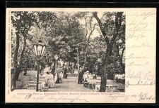 AK Berlin-Gr.-Lichterfelde, Hotel-Restaurant Pavillon A. Collmann, Garten 1902 