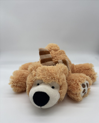 Kuscheltier hund beige liegend - kuscheltier,