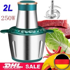 Elektrisch Fleischwolf Wurstmaschine Wurstf Hackfleisch Maschine Zerkleinerer DE