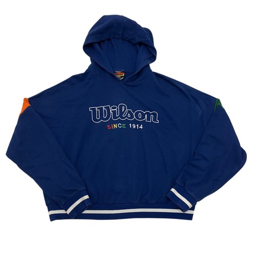 Wilson hoodie blau cropped - blau,