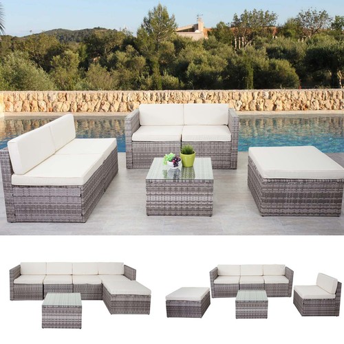 Poly rattan garnitur hwc d24 - poly-rattan-garnitur, hwc-d24