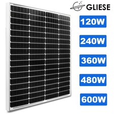 Solarmodul Solarpanel Monokristallin 120W 240W 360W 480W 600W 12V Photovoltaik