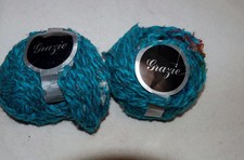 Wolle "Grazie"   - 072 - türkis/meliert - 2 Knäuel à 50 g