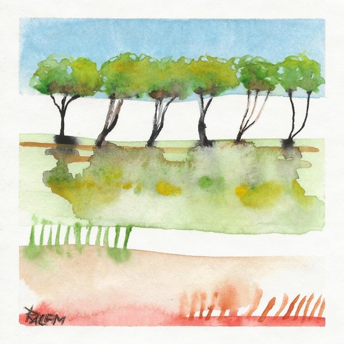 Bäume aquarell natur - bÄume,