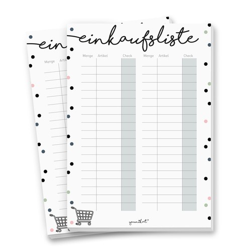 Notizblöcke einkaufsliste i - 2,