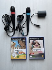 PS2 2 Mikrofone mit Adapter +2