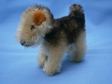 *******   Steiff Hund Airdale Terrier "Terry", 8 cm, Restfahne US-Zone   *******