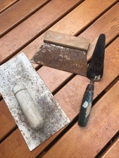 Maurerkellen Maurerkelle alt 2 Glättkellen 1 Zahnspachtel Fliesenleger Maurer